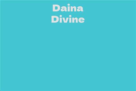  Daina Divine's Impressive Stature 