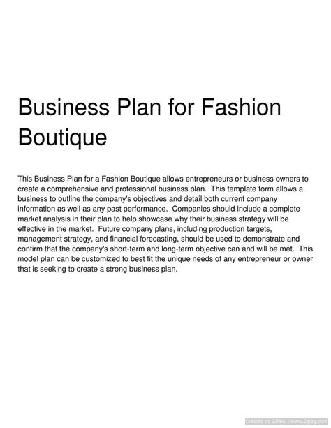  Developing a Strategic Plan for Your Apparel Boutique 