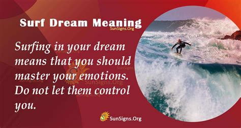  Exploring the Psychological Interpretations of Dreams About Swells: Surfing the Tides of the Mind 