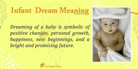  Exploring the Significance of an Infant in Dream Interpretation 