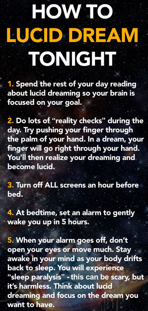  Techniques for Lucid Dreaming: Empowering Your Control over Nightmares 