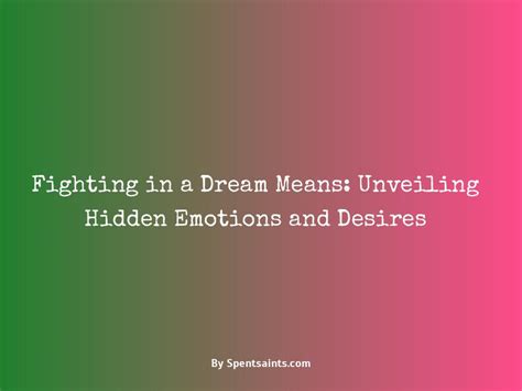  Unveiling Hidden Emotions and Desires 