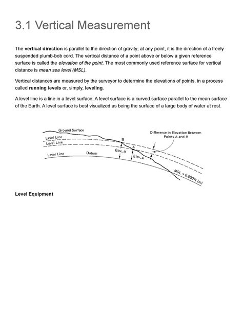  Vertical Measurement 