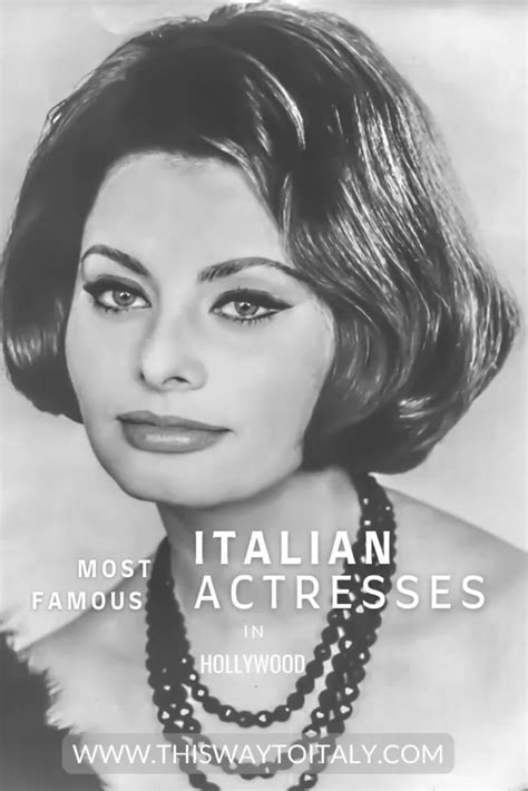 A Brief Introduction to the Life of the Italian Actress