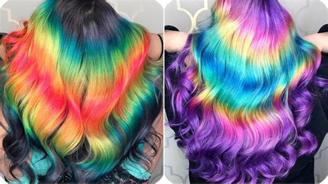 A Bright and Colorful Hair Transformation: Embracing the Rainbow Trend