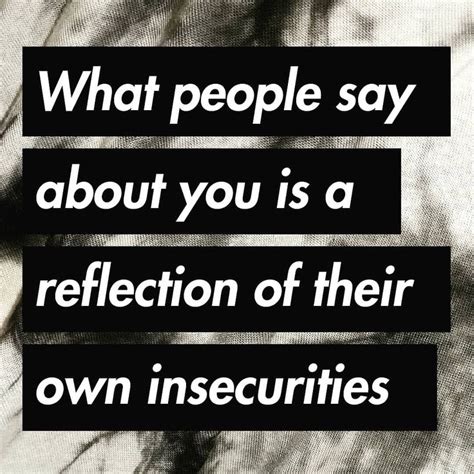 A Reflection of Inner Insecurities