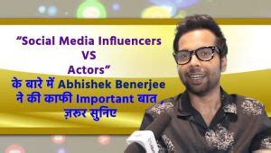 Abhishek Banerjee's social media presence