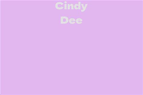 About Cindy Dee's Years