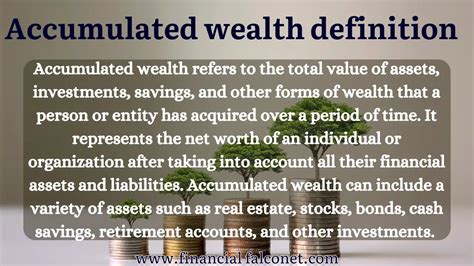 Accumulated Wealth and Achievements