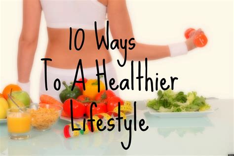 Achieving a healthy lifestyle