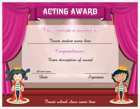 Acting Awards and Recognition