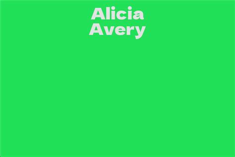 Alicia Avery: Net Worth and Assets