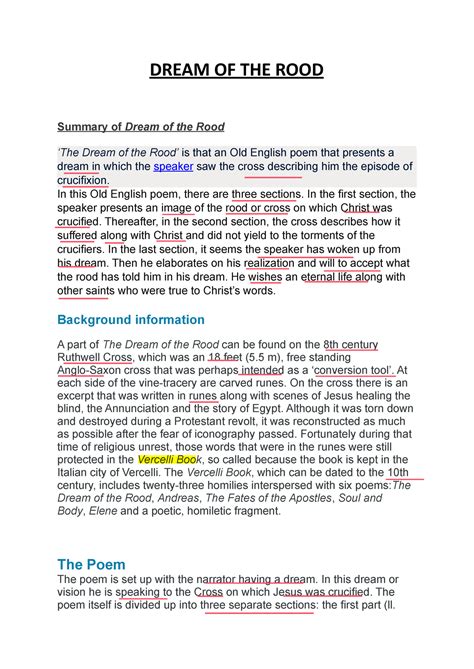 An In-depth Analysis: Exploring the Characters in "The Rood Summary"