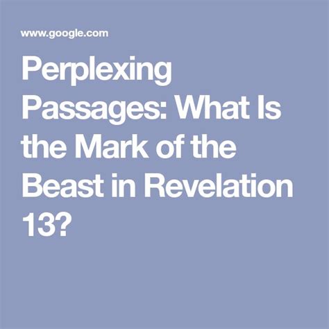 Analyzing the Perplexing Revelation