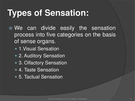 Analyzing the Various Forms of Sensation in Dreams