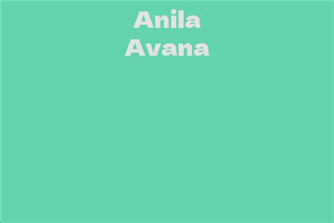 Anila Avana's Future Plans and Career Aspirations