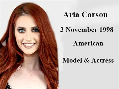 Aria Carson's Biography and Personal Life