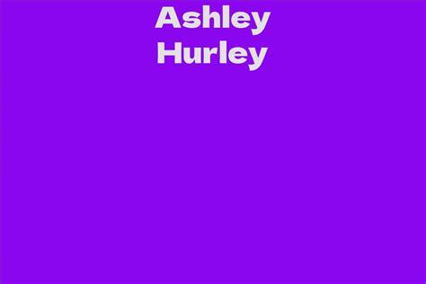 Ashley Hurley's Height