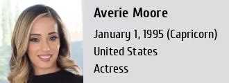 Averie Moore's Height and Body Measurements