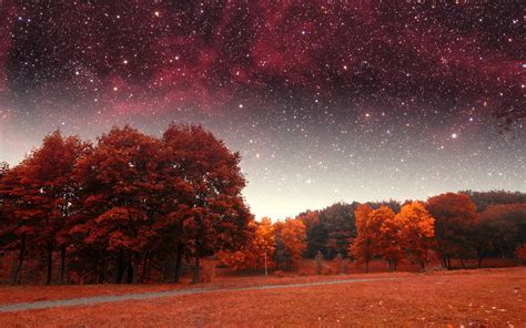 Background of Autumn Star