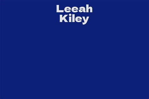 Beauty Secrets and Fashion Tips of Leeah Kiley