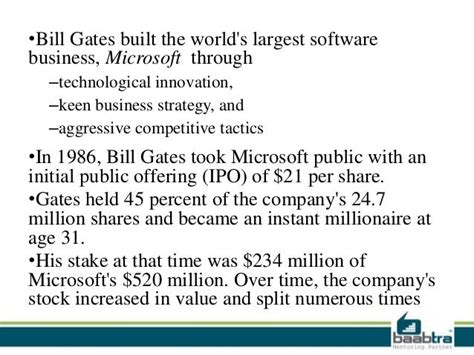 Bill Gates: Innovations and Contributions