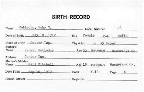 Birth Information