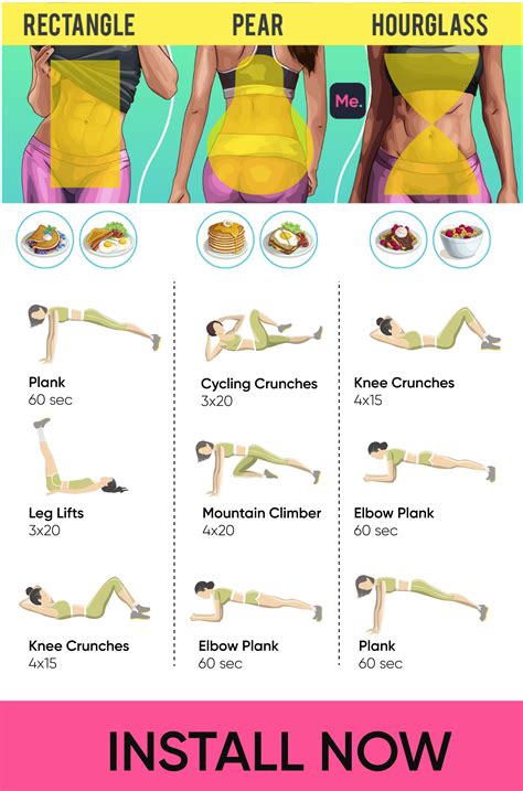 Body Shape and Exercise Routine