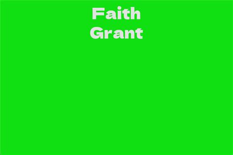 Breaking Down Faith Grant's Net Worth