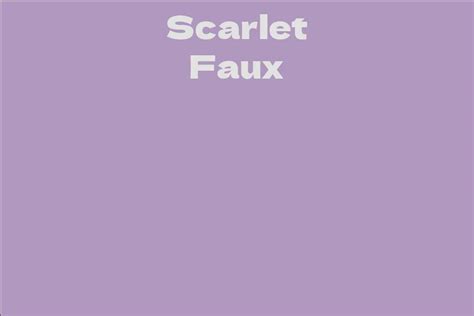 Breaking Down Scarlet Faux's Net Worth