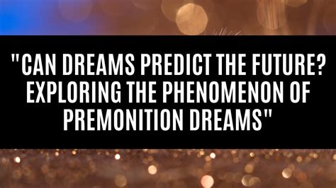 Can Dreams Foretell the Future for an Expectant Individual?