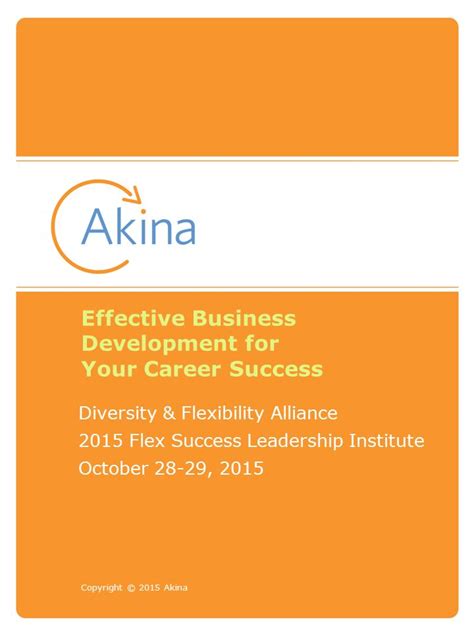 Career: Akina's Path to Success