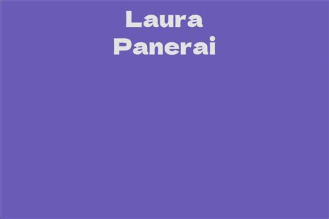 Career Journey of Laura Panerai