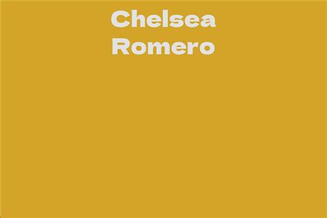 Chelsea Romero's Financial Status: Important Details