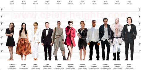 Comparison of Stature with Other Celebrities