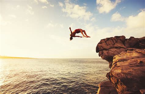 Connecting Dreams of Cliff Dive to Real-Life Situations and Challenges