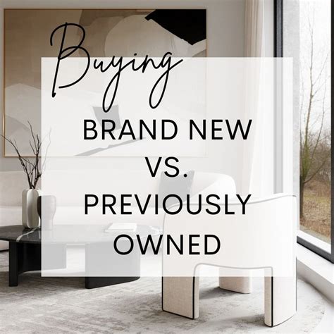 Consider Purchasing Pre-Owned versus Brand New