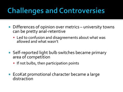 Controversies and Challenges