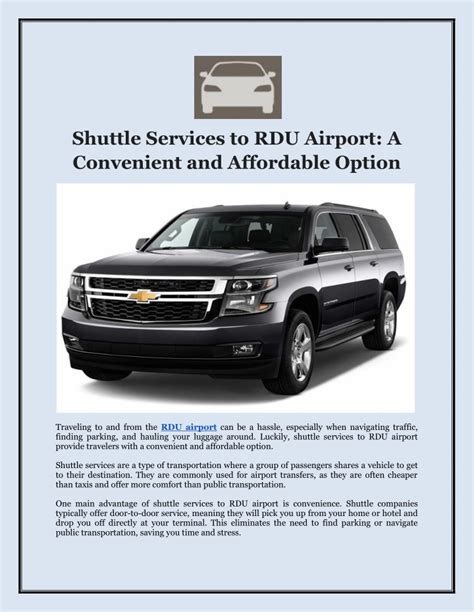 Convenient and Affordable Shuttle Services