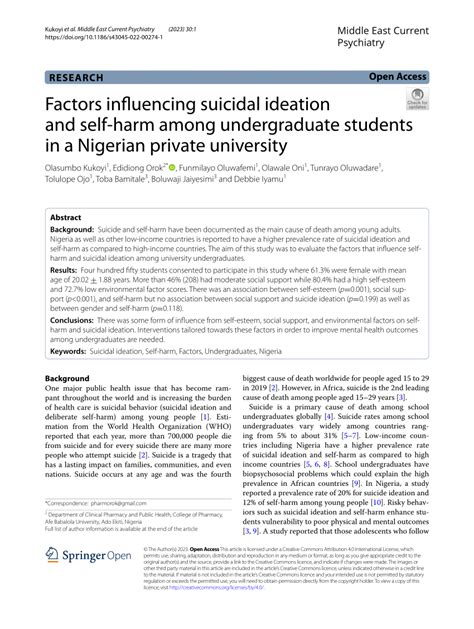 Cracking the Mind: Psychological Factors Influencing Suicidal Ideation