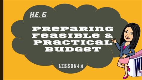 Creating a Feasible Budget