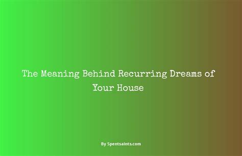 Cultural Perspectives on Recurring House Dreams