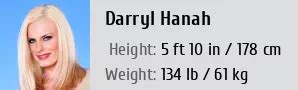 Darryl Hanah's Height and Body Measurements