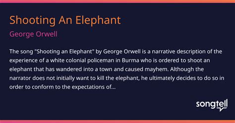 Deciphering the Significance of the Elephant in Orwell's Vision