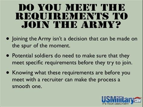 Decision to Join the Army