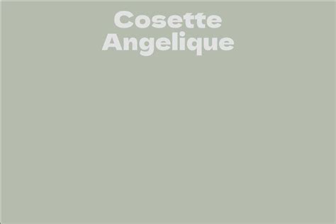 Delve into the Net Worth of Cosette Angelique