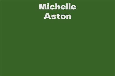 Details about Michelle Aston's journey to success