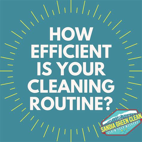 Developing an Efficient Cleaning Routine