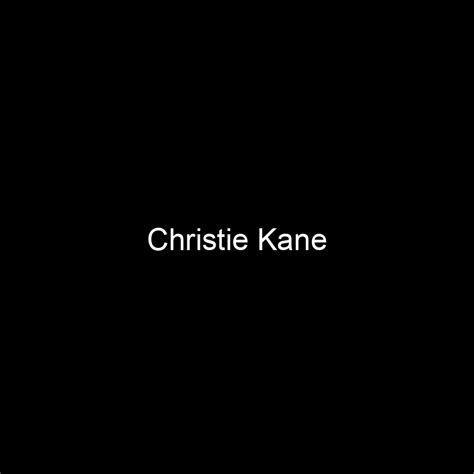 Discover Christie Kane's Net Worth