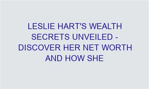 Discover Jody Love's Wealth Unveiled